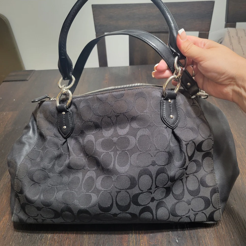 Coach Black‎ Signature Tote Bag